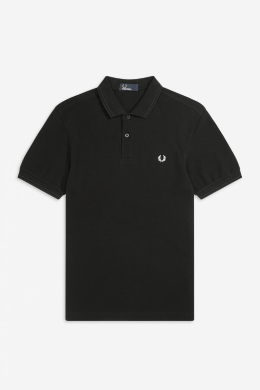 Fred Perry Laurel Wreath Polo Shirt Black Rockawaybeach