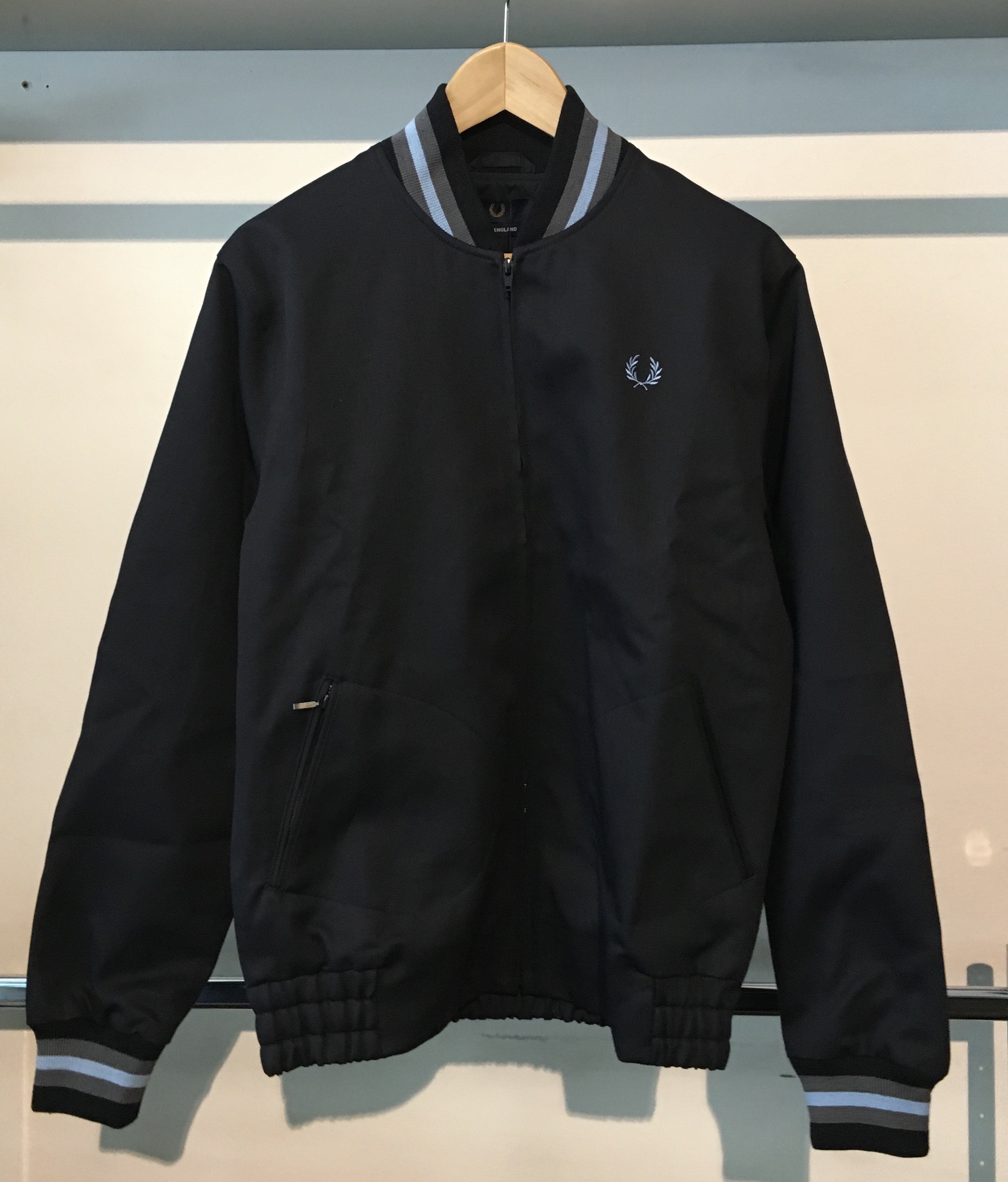  Fred  Perry  Made In England Original  Tennis Bomber Black 